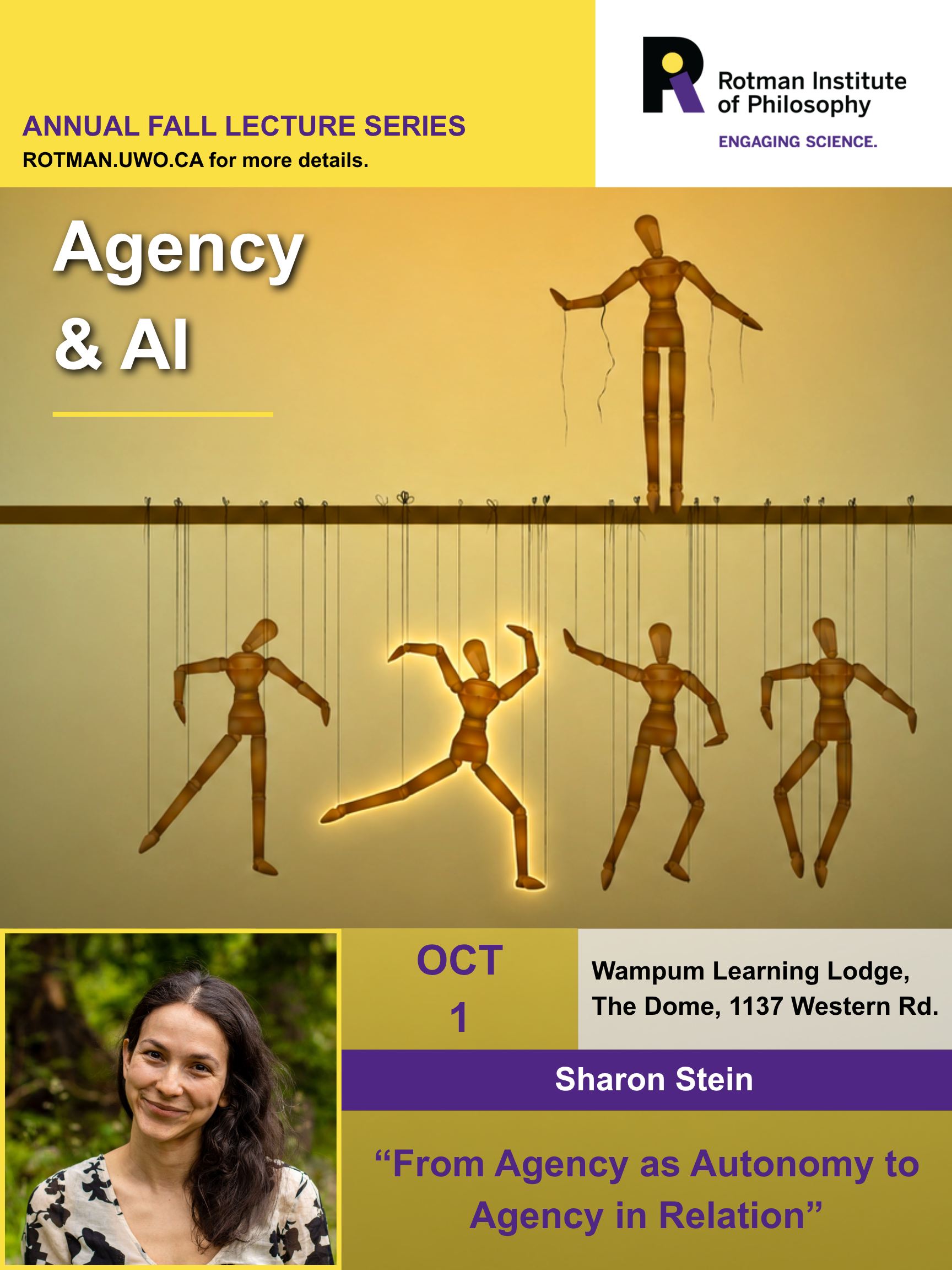 2026 Annual Lecture Series October 1st: Sharon Stein