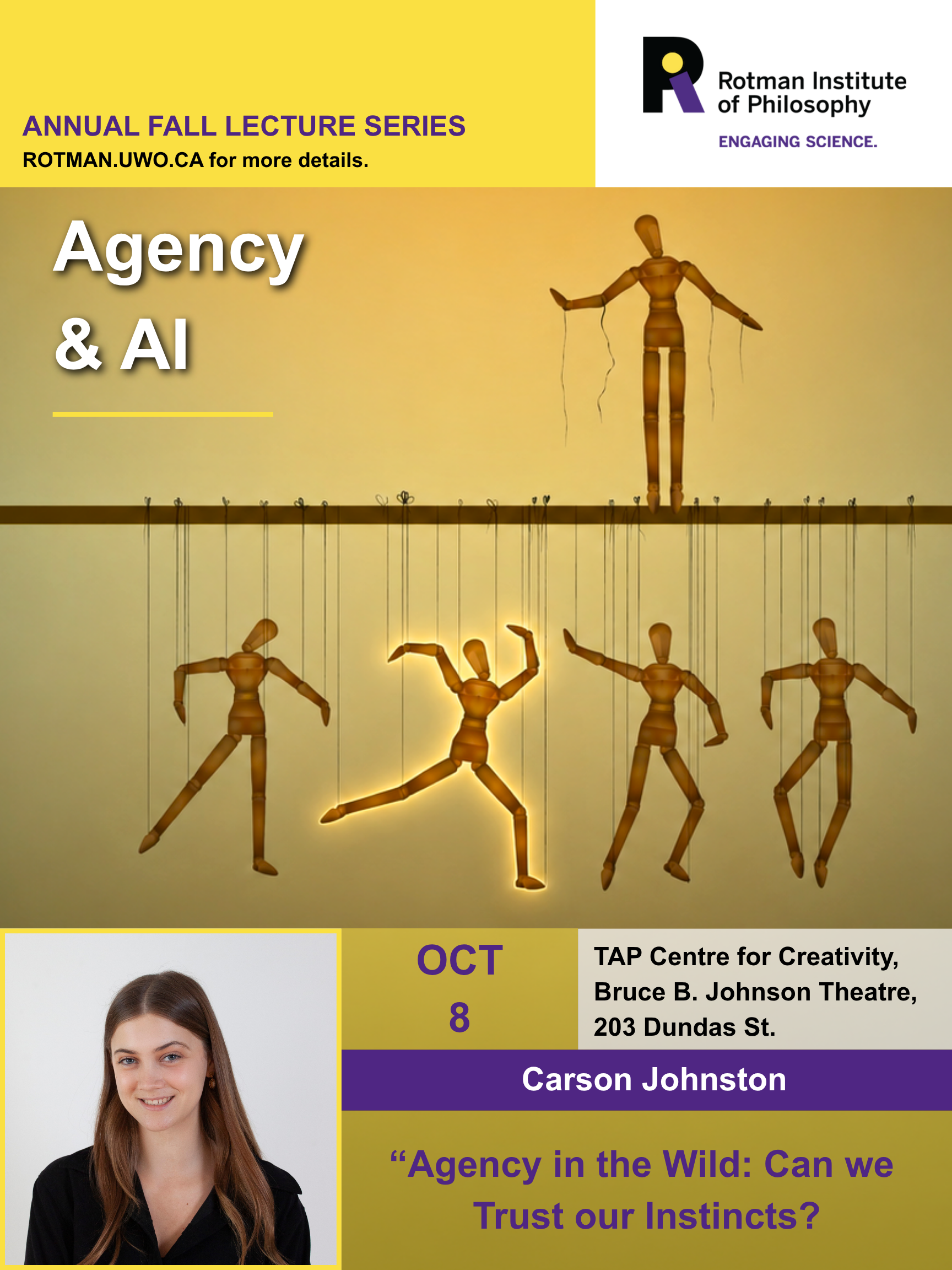 2026 Annual Lecture Series October 8th: Carson Johnston