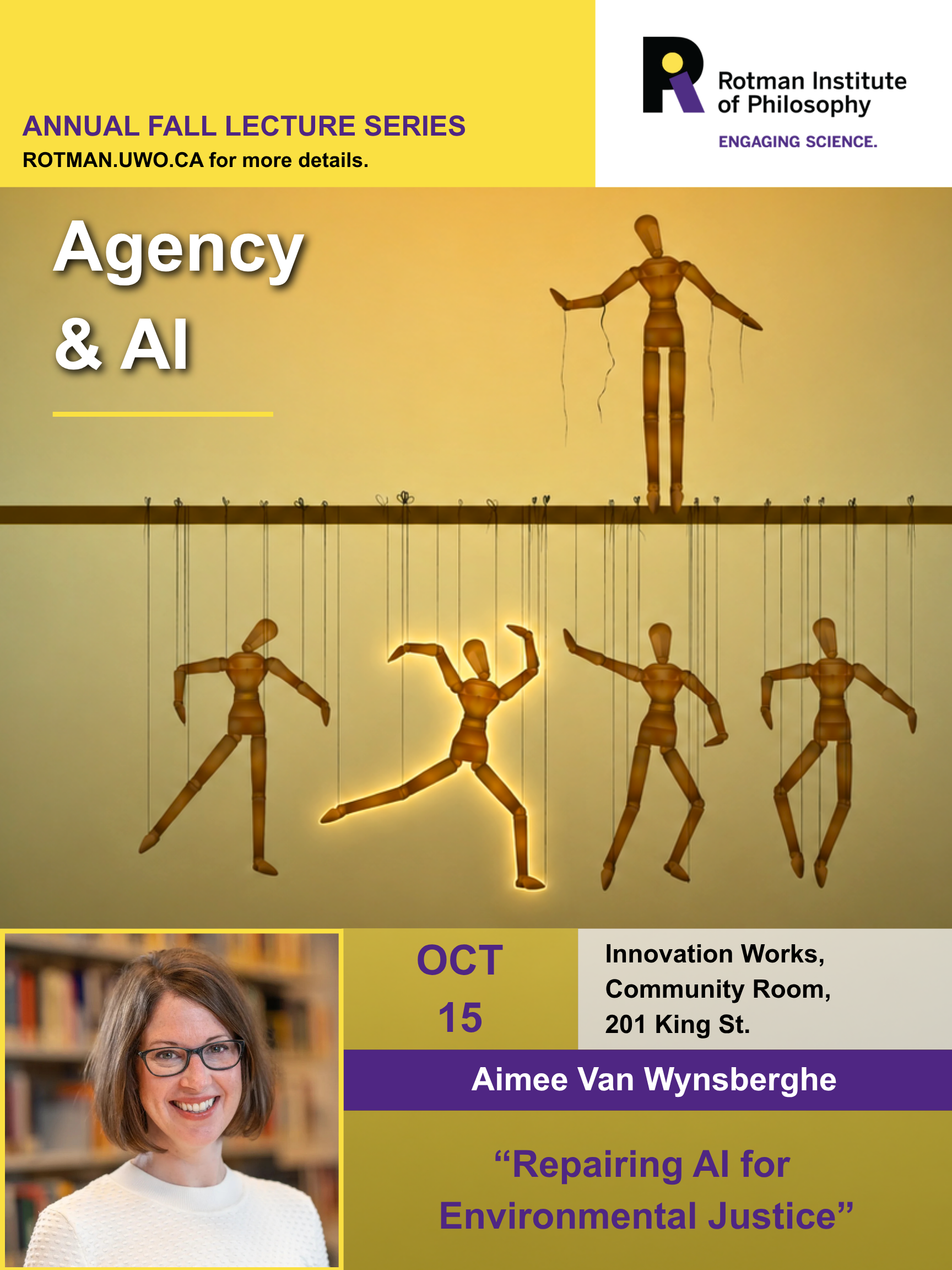 2026 Annual Lecture Series October 15th: Aimee Van Wynsberghe