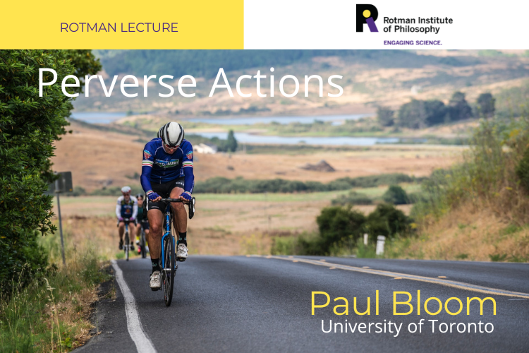 Poster - Speaker: Paul Bloom, University of Toronto Title: Perverse Actions