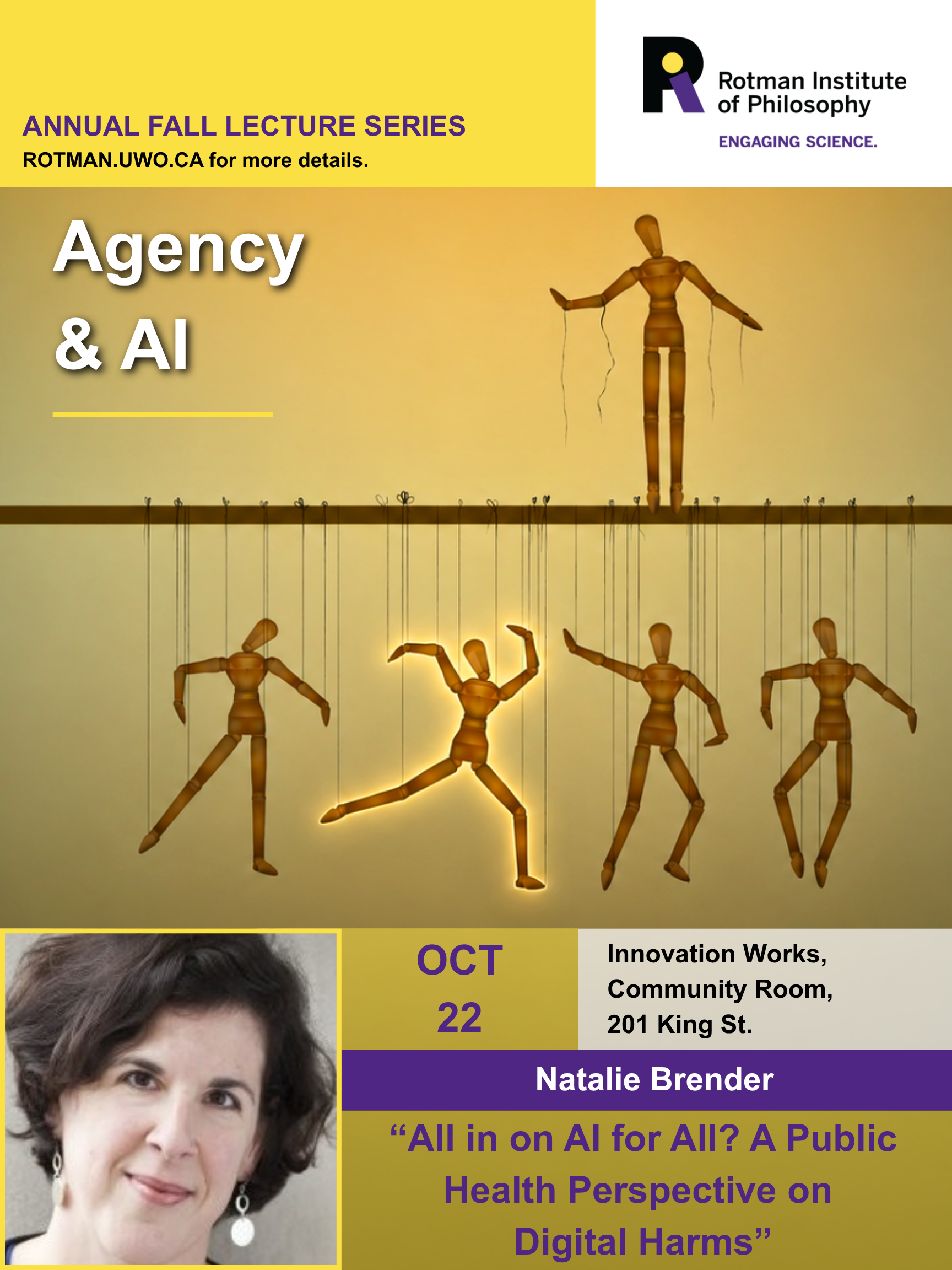 2026 Annual Lecture Series October 22nd: Natalie Brender