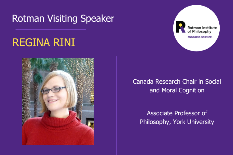 Poster - Speaker: Regina Rini, York University Title: A Mirage of a Trustless Society