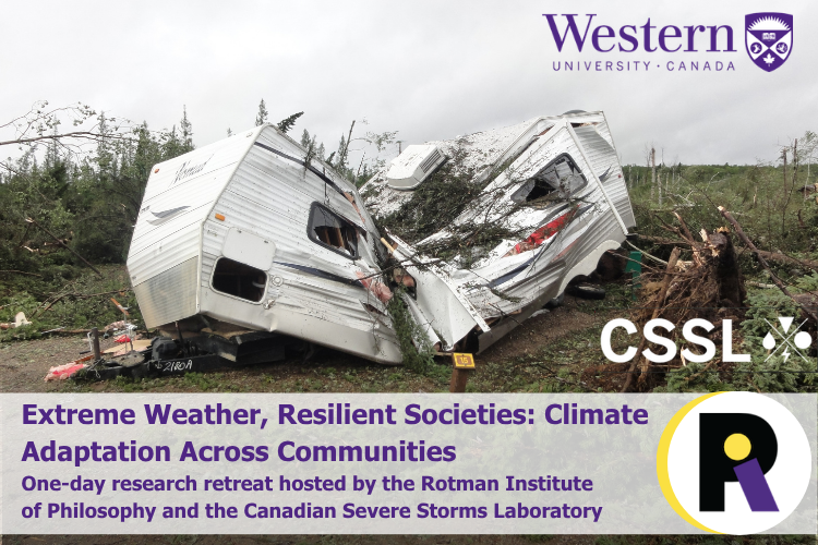 Tree debris, destroyed trailer, title and details