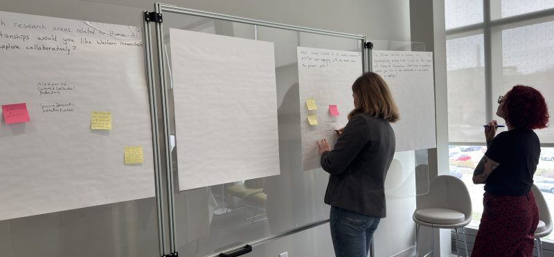 Attendees were invited to share their ideas and reflections on a range of questions through collaborative wall activities during the breaks.